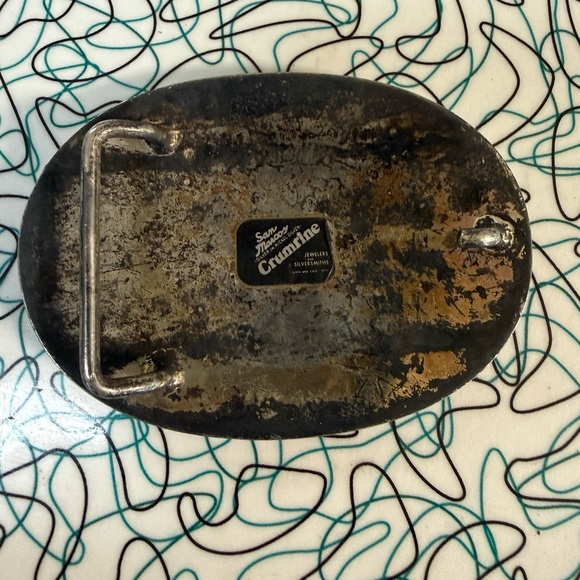 Vintage 1976 Crumrine Belt Buckle - Picture 2 of 3